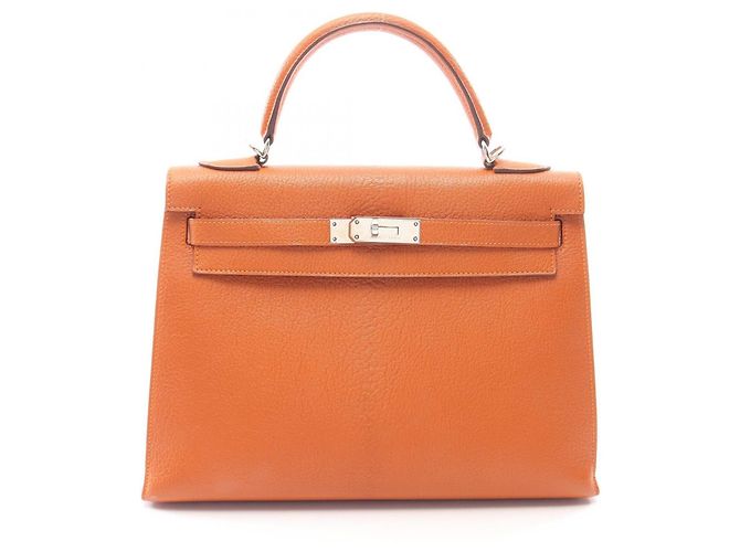 Hermès Sac à main Hermes Kelly 32 Orange