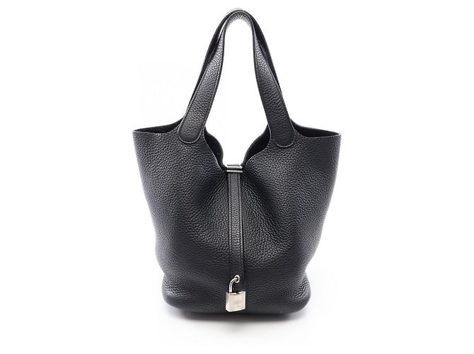 Hermès Sac à main Hermes Picotin Lock MM Noir