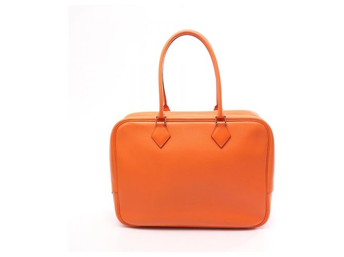 Hermès Bolsa Hermes Plume 32 Laranja