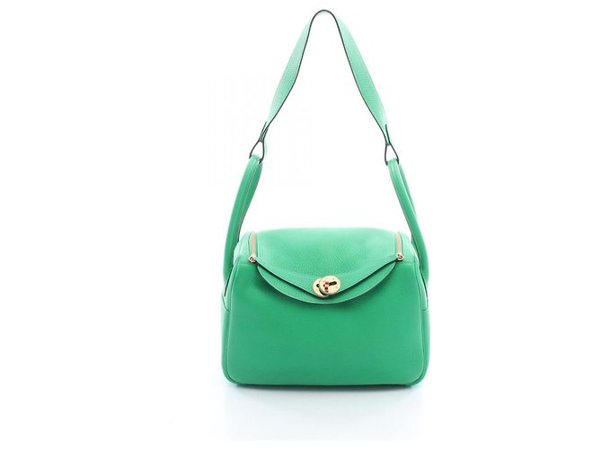 Hermès Bolsa de Ombro Hermes Lindy 26 Verde