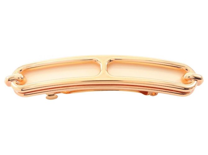 Hermès Fermi per capelli Hermes Louli PM Nata placcato oro D'oro 