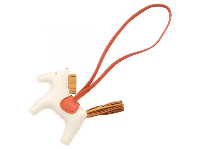 Hermès Hermes Rodeo PM Clé Sesame Charm Marrone Bianco 