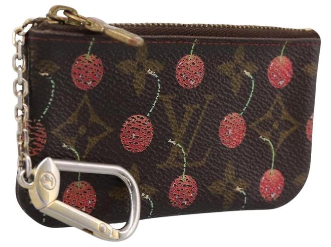 LOUIS VUITTON Pochette Cles Monogramma Ciliegia Portamonete M95042 LV Auth 183516