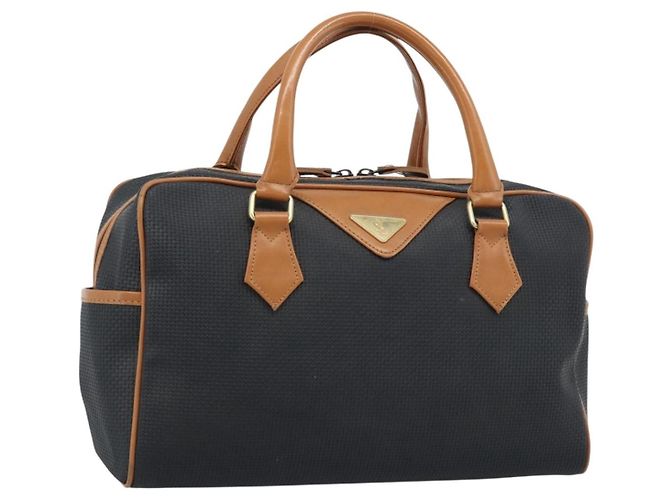 Bolsa Boston SAINT LAURENT PVC Preta Dourada Auth bs36716 Preto Dourado