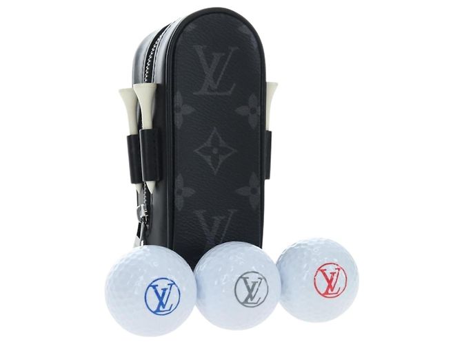 LOUIS VUITTON Monogram Eclipse Set Golf Andrews Bag Charm GI0344 LV Auth 194695M Monogramma
