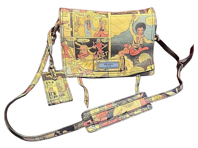 Sac Etiquette Comic Glacé 18 SS de Prada Multicolore