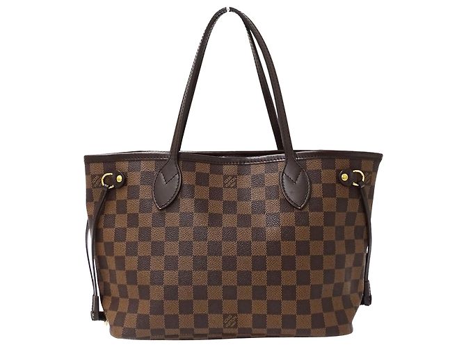 Neverfull Borsa Tote Louis Vuitton Damier da Donna Marrone Damier ebene