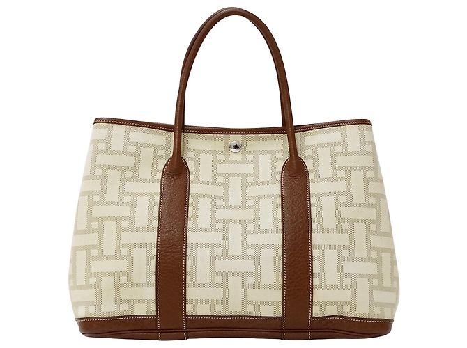 Hermès Borsa Tote Hermes Garden Party PM Marrone