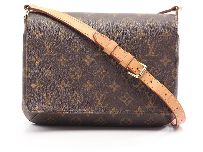Bolsa de Ombro Louis Vuitton Musette Tango Short Strap Monogram Marrom Monograma