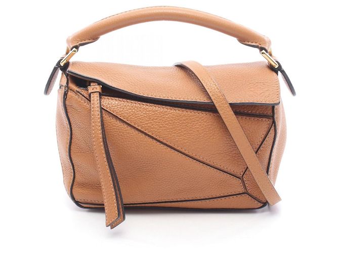 Borsa Loewe Puzzle Edge Mini 2 in 1 Marrone