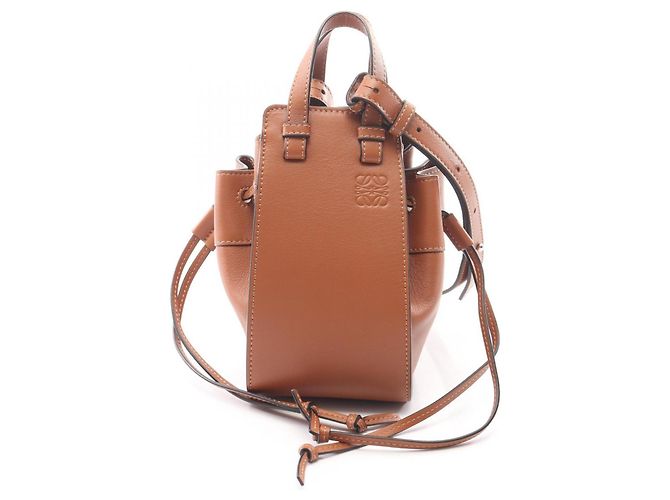 Bolso Loewe Hammock con cordón Mini Castaño