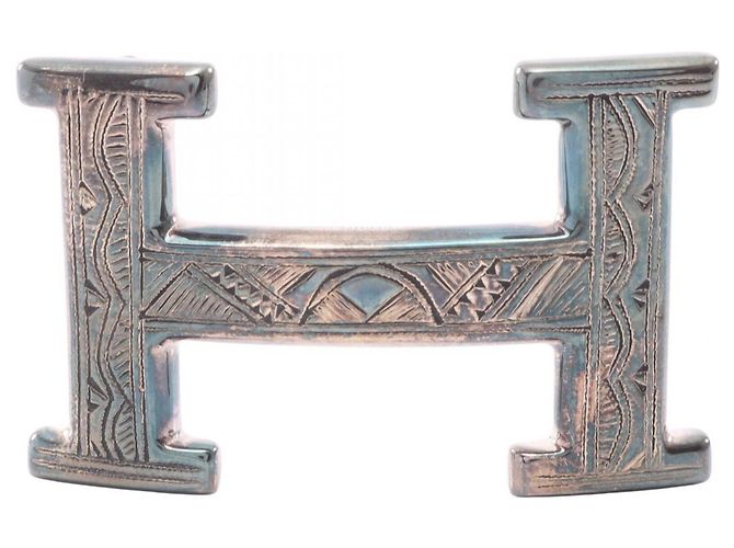 Hermès Hermes Touareg H-Belt Buckle Accessory Silvery