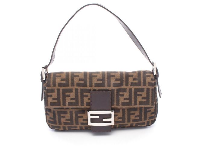 Borsa a secchiello Fendi Mamma Marrone Nero
