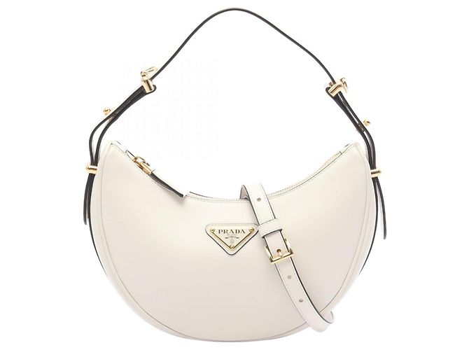 Borsa a mano Prada SOFT CALF Arche Bianco