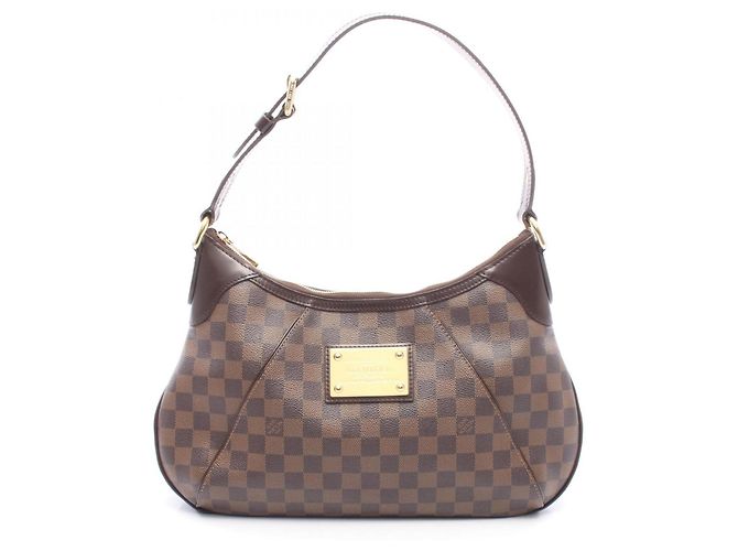 Borsa a tracolla Louis Vuitton Thames GM Marrone Damier ebene