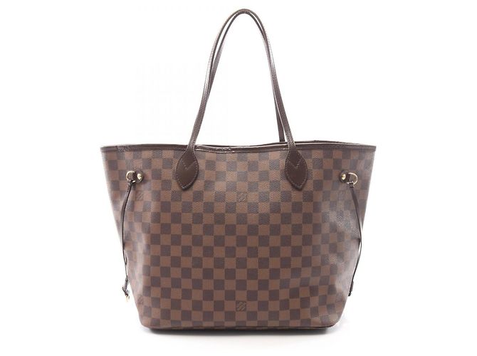 Saco Tote Louis Vuitton Neverfull MM Marrom Damier ebene