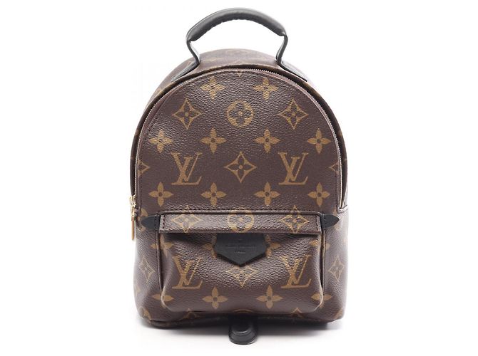 Louis Vuitton Palm Springs Mini Rucksack Braun Schwarz Monogramm