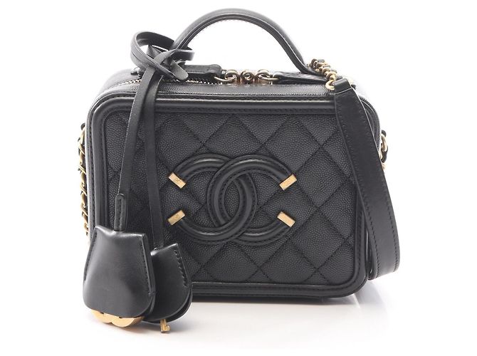 Bolsa Vanity Small Chanel CC Figley Preto