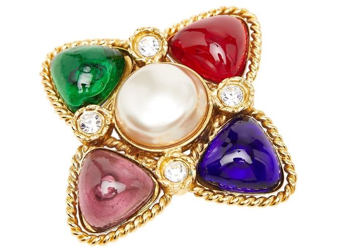 Chanel Vintage Brosche Mehrfarben