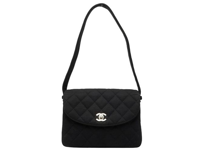 Sac à épaule Chanel Matelassé Coco Mark Noir