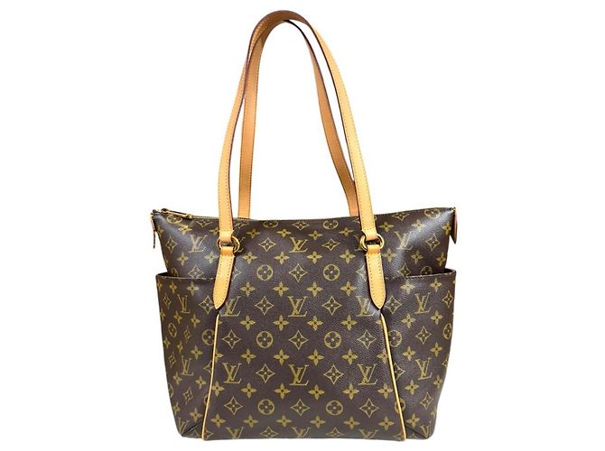 Borsa Tote Louis Vuitton Totally MM Monogram Marrone