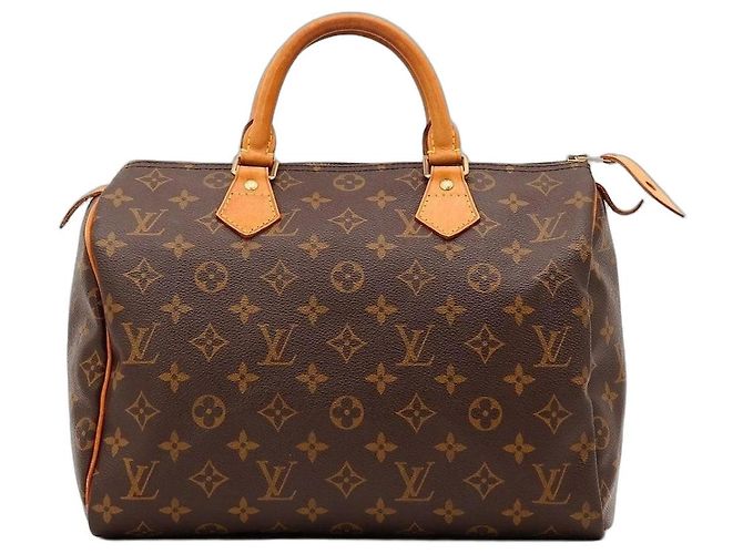 Bolsa de mão Louis Vuitton Speedy 30 Monogram Canvas Marrom Monograma