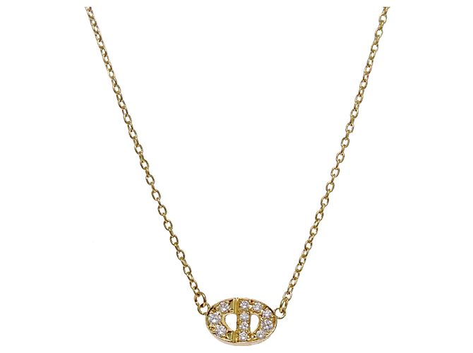 Collar para mujer Christian Dior 750YG Logo Diamond