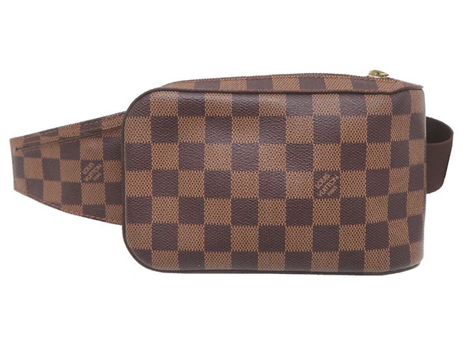 Borsa a tracolla Louis Vuitton Geronimos da uomo Marrone
