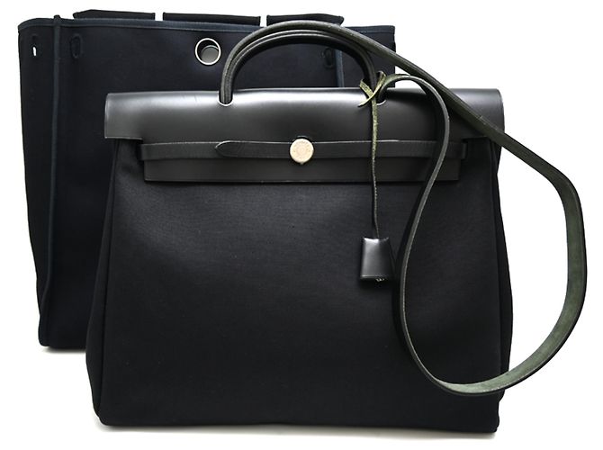 Hermès Borsa a tracolla Hermes Herbag MM Nero