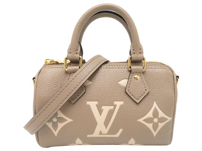 Bolsa de mão Louis Vuitton Nano Speedy em Gray