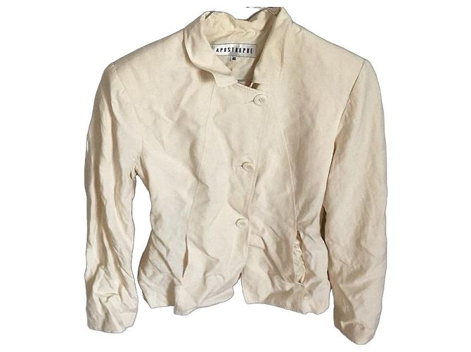 Apostrophe Beiges Leinenjacket