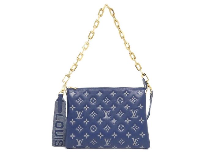 Bolsa de Ombro Louis Vuitton Coussin PM Azul marinho
