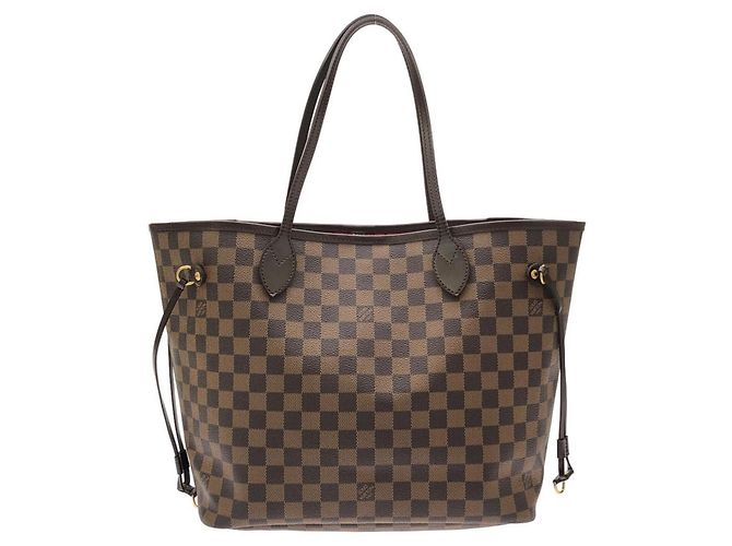 Sac à main Louis Vuitton Damier Neverfull MM Damier ebène