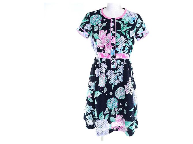 Autre Marque Vestido de algodón LEONARD Negro