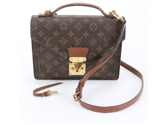 Bolsa Louis Vuitton Monogram Monceau Marrom