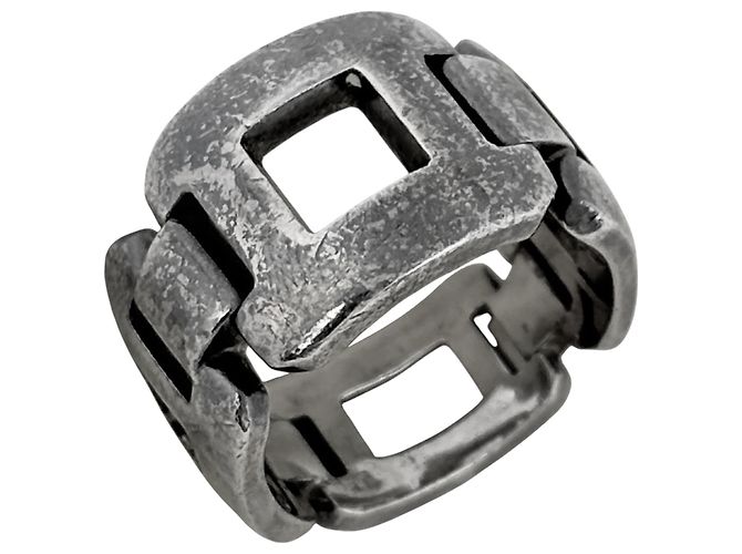 Ring Hermès Ensemble de bagues Hermes HERMES en argent sterling 925 Argenté