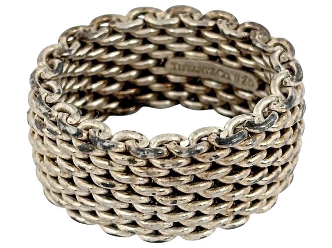 Anello Tiffany & Co. Somerset Mesh Argento