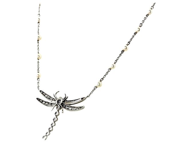 Collar Dragonfly de platino Tiffany & Co.