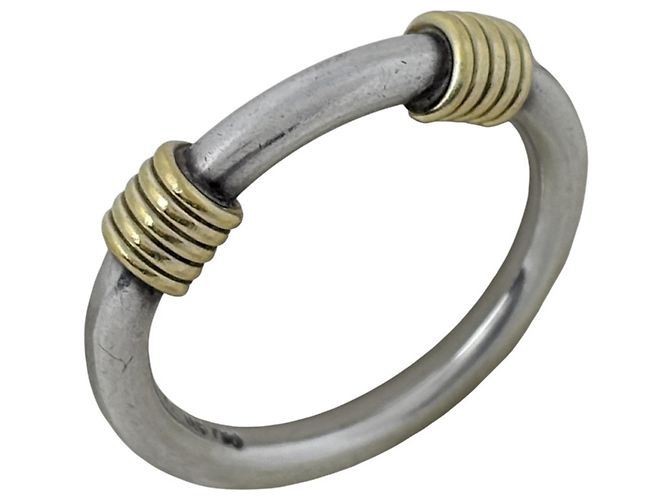 Tiffany & Co. 2-Wire Band Ring Silber Golden