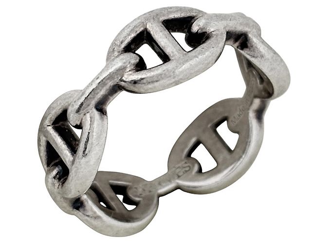 Ring Hermès Anillo Hermes Chaine d'Ancre Enchainee PM Plata