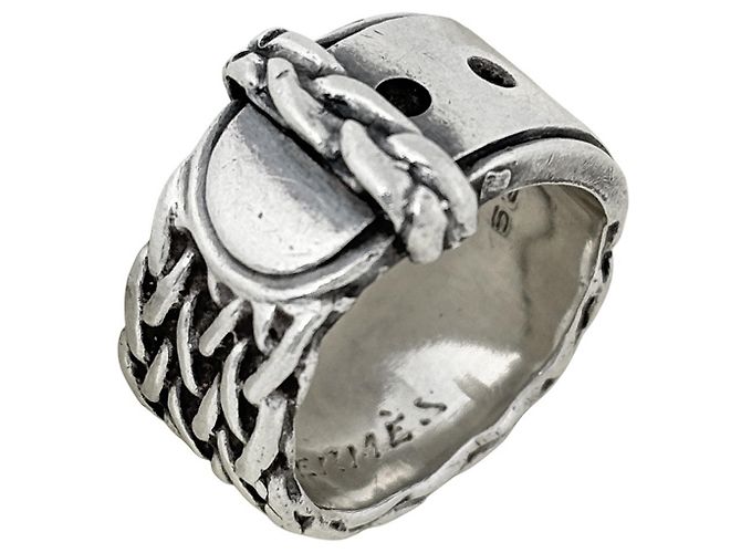 Hermès Hermes Diane Silver Ring Silber 