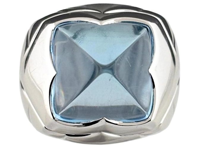 Anel Bulgari BVLGARI Pyramide com topázio azul
