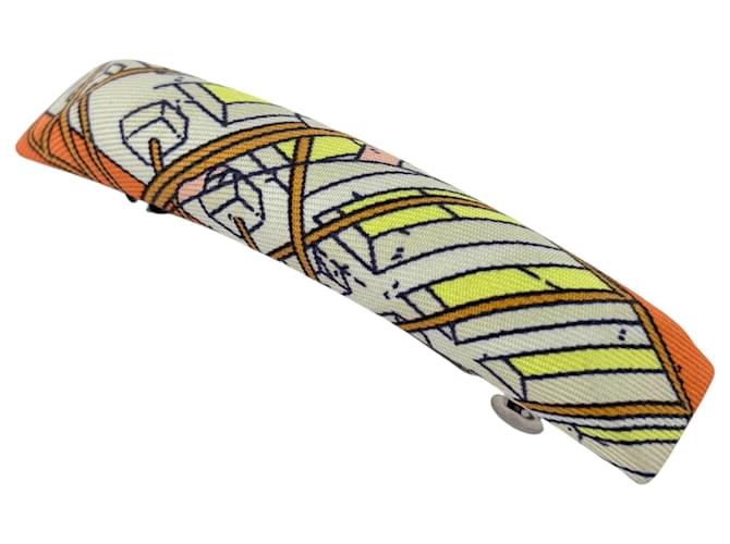 Silk In Hermès Fermi capelli Hermes Eclipse Argento Arancione 