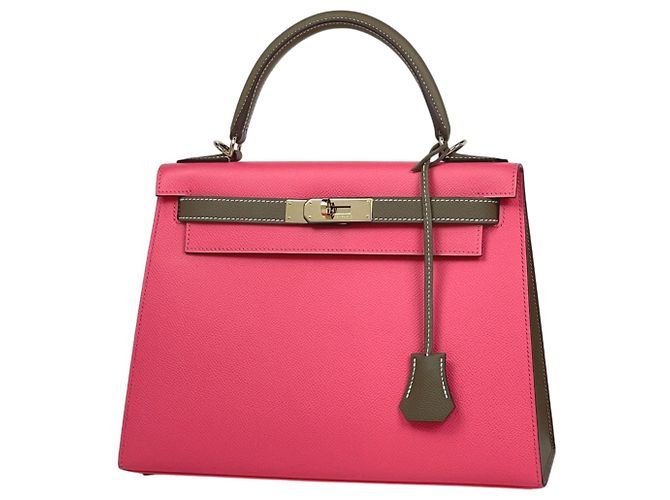 Hermès Bolsa Hermes Kelly 28 Rosa Taupe