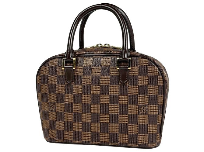 Bolsa de mão Louis Vuitton Salia Mini Marrom Damier ebene