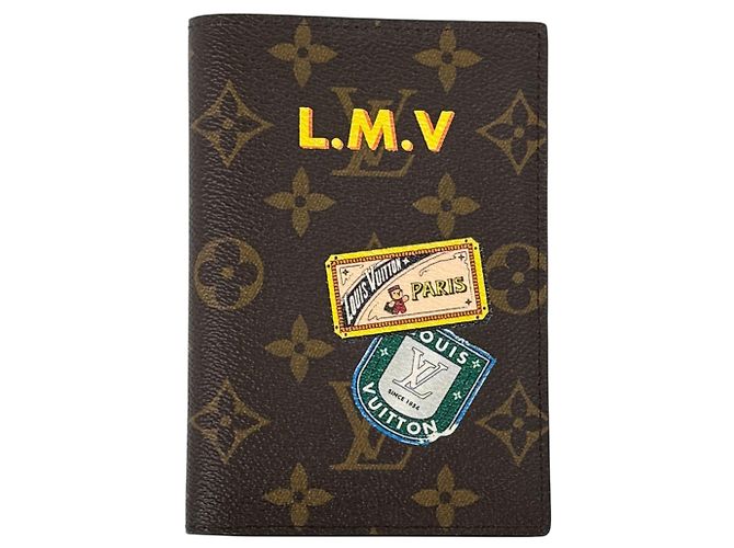 Capa de Passaporte Louis Vuitton Monogram Brown Marrom