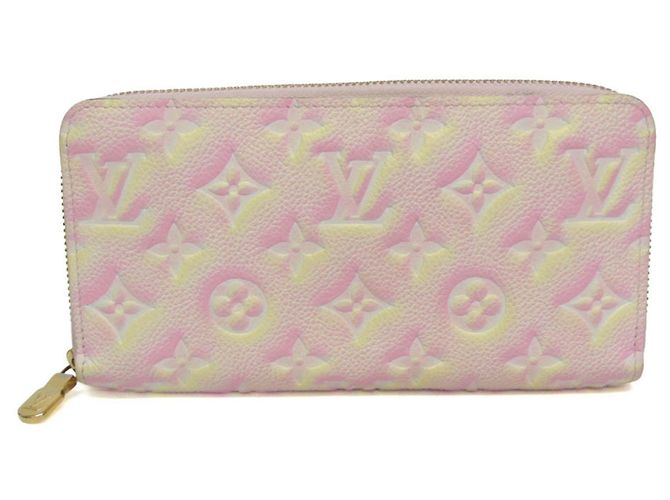 Portefeuille Zippy Louis Vuitton Monogram Empreinte en Light Pink Rose