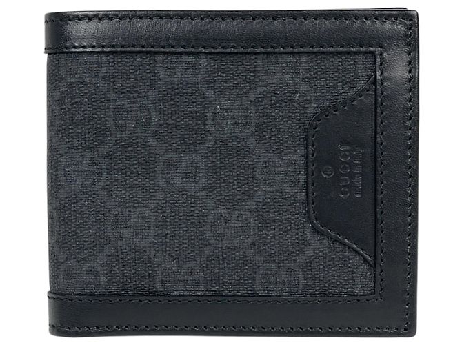 Cartera bi-fold Gucci GG Supreme en negro