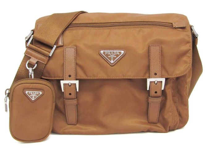 Borsa a tracolla Prada Re-Nylon Marrone