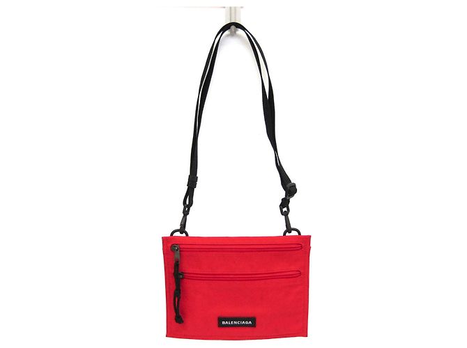Balenciaga Explorer Shoulder Pouch Rosso